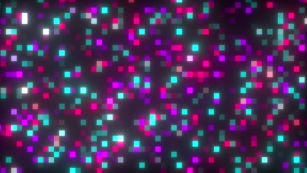 Digital squares. Computer generated 3d render