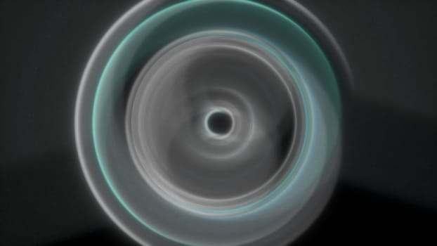 Radial neon lines. Computer generated 3d render