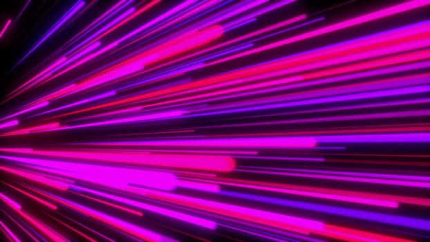 Fast speed lines. Computer generated 3d render