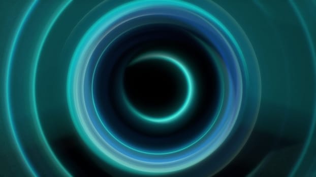 Radial neon lines. Computer generated 3d render