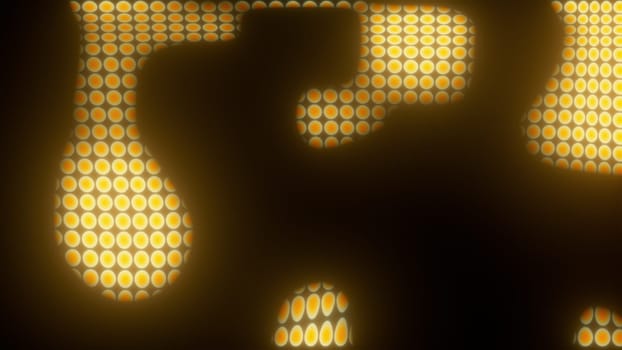 Digital dots. Computer generated 3d render