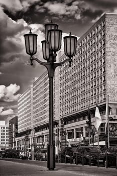 Shopping arcade on Rathausstrasse in Berlin-Mitte, Germany