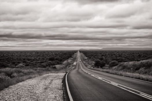 Landscape in Namibia during the rainy season