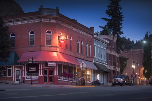 Ouray, Colorado in the San Juan Mountains which are part of the Rocky Mountains.