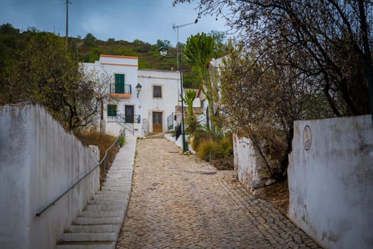 Alte, Portugal, September 2022: View on the streets of Alte, cozy village in the Algarve in Portugal.