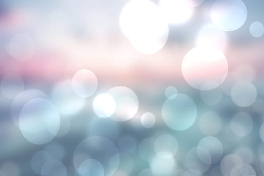 Abstract fresh vivid bright spring or summer landscape texture with natural pastel bokeh lights gradient lighlandscapet pink and a blue bright sunny sky. Beautiful background with copy space.