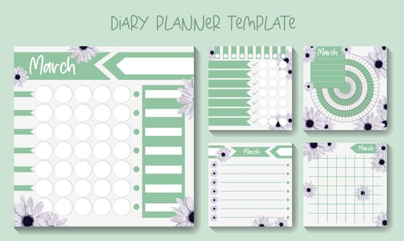 Minimalist planners. Bullet Journal. Cute and simple printable to do list. Business organizer page. Paper sheet.