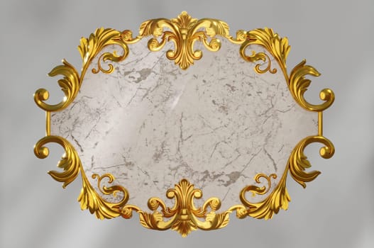 Elegant vintage border frame with for weddings, Valentine's day and other holidays. Decorative element in the style of vintage engraving with Baroque ornament.