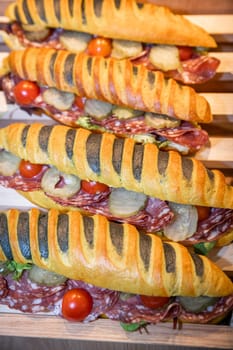 Fast food sandwich for dinner or lunch