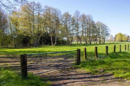 German countryside landscape, Lower Rhine Region, Germany