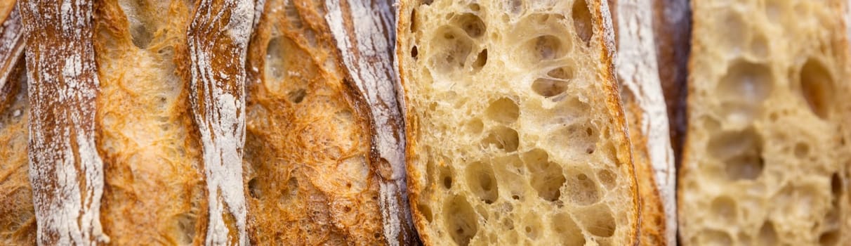 Tasted and fresh beautiful bread named french baguette