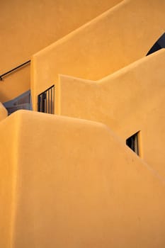 Abstract building shapes in Procida Island.
