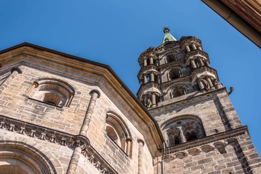 Church Tower of the Bamberg cathedral in Bavaria, Germany