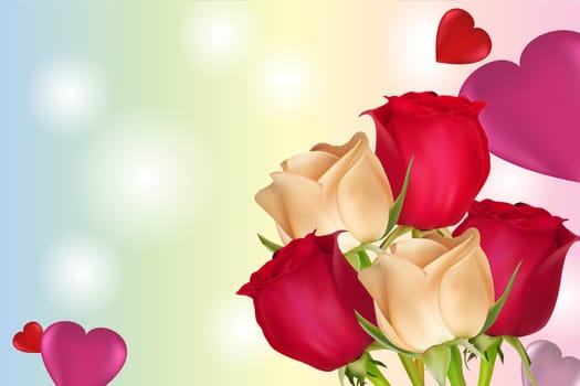 Set of hearts with inscriptions. Concept for valentine's day, birthday, mother's day, women's day. Universal holiday background. Vector image.
