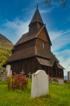 View on Urnes stave church
