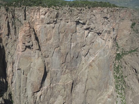 Rock formations at Black Canyon National Park in Gunnerson, Colorado, USA