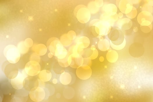 Abstract festive gold yellow glitter sparkle confetti background texture with stars and a frame. Made for party, valentine, wedding, invitation or other holidays. Card concept.