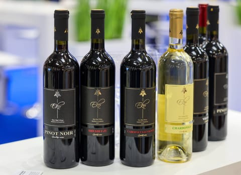 Cracow, Poland - November 17, 2022: International Wine Trade Fair ENOEXPO in Cracow. Producers of wine from all around the world meet the importers distributors and representatives.