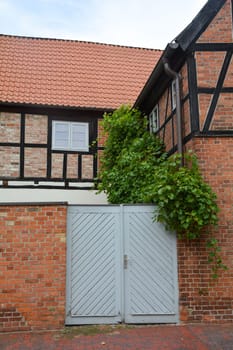 House in the historic Hanseatic city of Wismar, on the Baltic Sea coast of Mecklenburg-West Pomerania in Germany