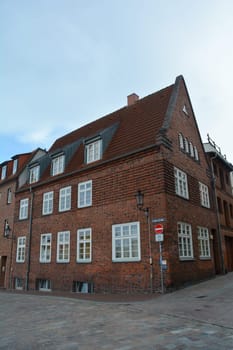 House in the historic Hanseatic city of Wismar, on the Baltic Sea coast of Mecklenburg-West Pomerania in Germany