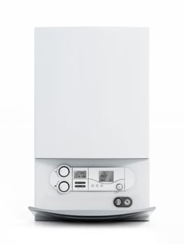 Combi boiler isolated on white background. 3D illustration.