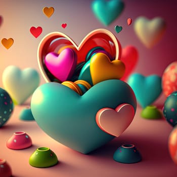 A romantic and whimsical image of a couple in a picturesque setting. The image is generated with the use of an AI.