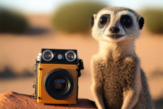 Camera and a meerkat.