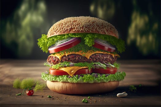 meatless hamburgers.