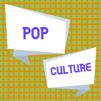 Conceptual caption Pop Culture, Internet Concept describes the lifestyle and tastes of the majority of mostly younger people