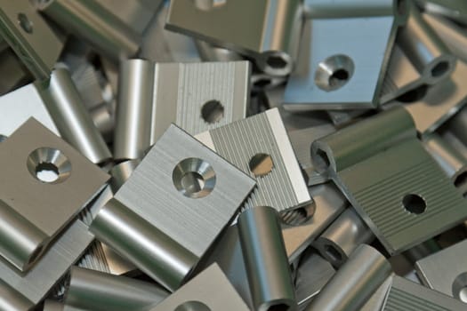 Aluminum hinges in a work box