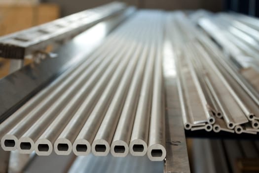 Round aluminium profiles with oval hole in the middle