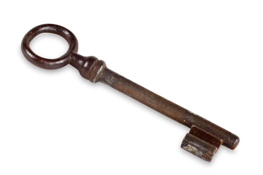 Old key exempted on white background