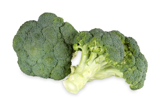 Broccoli exempted on white HIntergrund