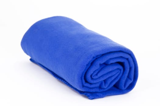 Blanket fleece on a white background
