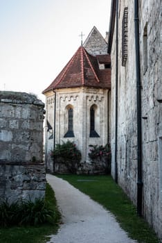 Inside iconic Burghausen castle in Bavaria, the longest world's longest castle, Germany