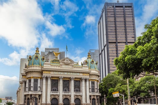 Theatro municipal Municipal theatre building, Rio de Janeiro downtown, Brazil
