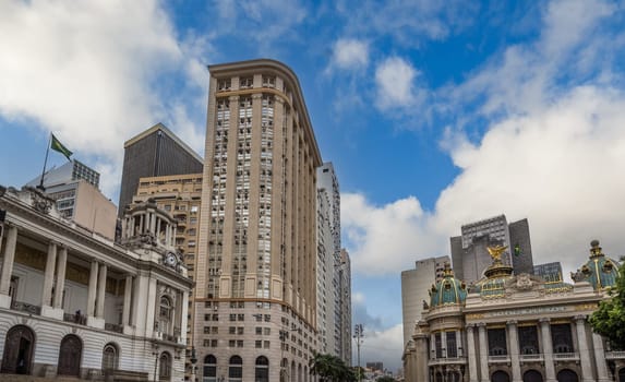 City Council Hall and Municipal theatre building, Rio de Janeiro downtown, Brazil