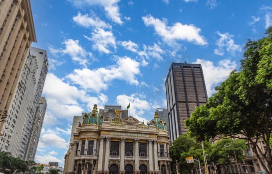 Theatro municipal Municipal theatre building, Rio de Janeiro downtown, Brazil