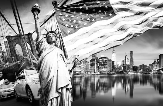 new york cityscape, tourism concept photograph