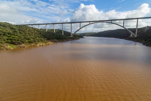 The Tagus river near Caceres, Spain
