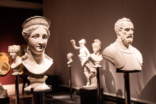 Bassano del Grappa, Italy - January 2023: antique sculpture by Antonio Canova - museum collection