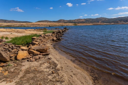 Artificial lake created by the Barragem do Alto Rabagao or Pisoes Dam, Montalegre, Portugal