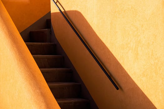 Abstract building shapes in Procida Island.