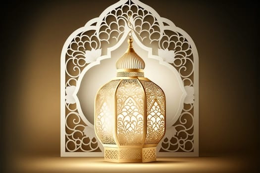 Abstract Ramadan Kareem background. Digital 3D illustration