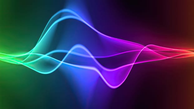 Wave line flowing rainbow color,Wave line flowing rainbow color