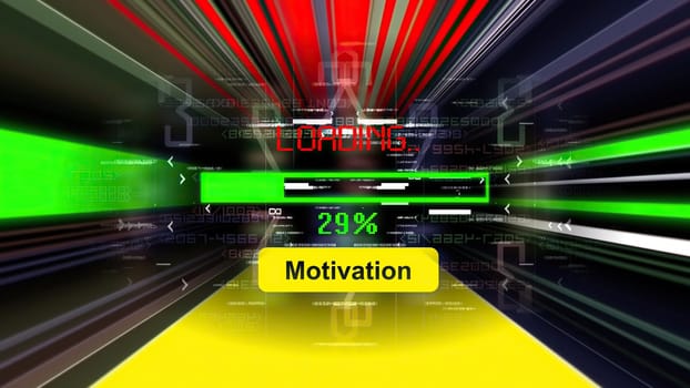 Motivation loading  progress bar on the screen,Motivation loading  progress bar on the screen