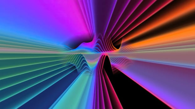 Wave line flowing rainbow color,Wave line flowing rainbow color