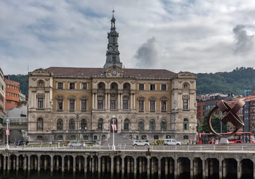 The City Hall of the District of Bilbao, Basque Country, Spain