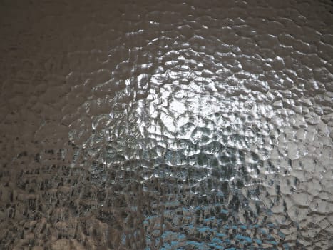 corrugated glass with a light and dark background. reflections of light. Close up and copy space.