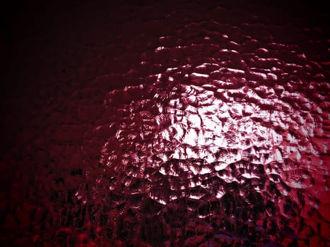 beautiful burgundy corrugated glass with a light and dark background. reflections of light.